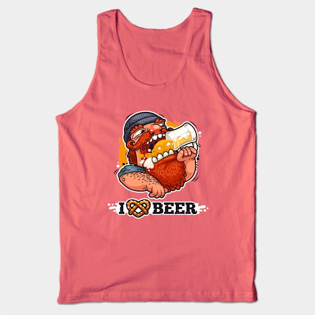 Man Loves Beer Tank Top by Voysla